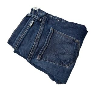 Mother The Insider Crop Step Fray Jean in Girl Crush Sz 27 Blue